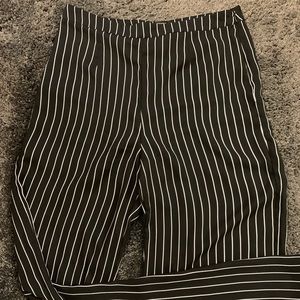 Flare high waisted nylon pants